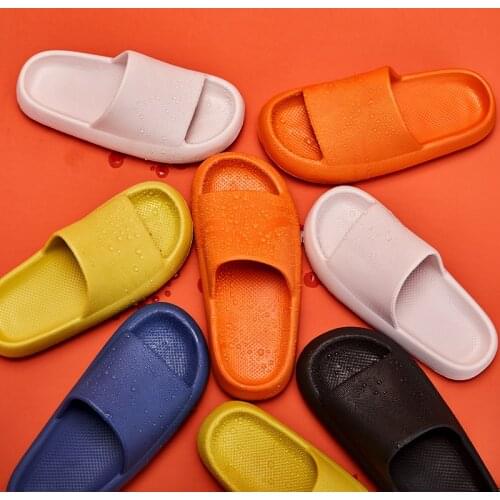 Newest Indoor Home Slippers For Women Slides Shoes Light Soft EVA Beach Mens Sandals Shoes Woman Flats