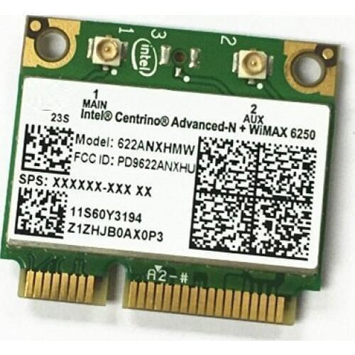 SSEA Wholesale For Intel Centrino Advanced-N + WiMAX 6250 ANX 622ANXHMW half Mini PCI-E for LENOVO Thinkpad FRU:60Y3194 60Y3195