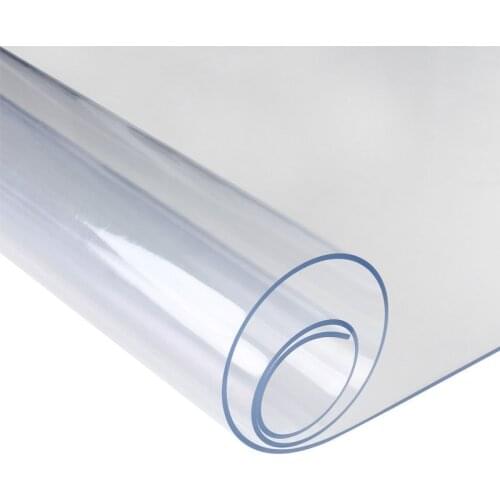 Transparent Tablecloth Rectangle Kitchen Dining Table Cover Oilproof Waterproof Table Cloth Soft Glass PVC Coffee Table Mat