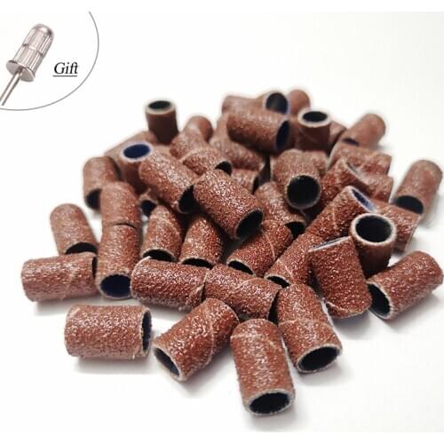 #80 120 150 240 Grit Sanding Bands Electric Nail Files Sander UV Gel Polish Remover Cutter Pedicure Foot Care Polishing Tools