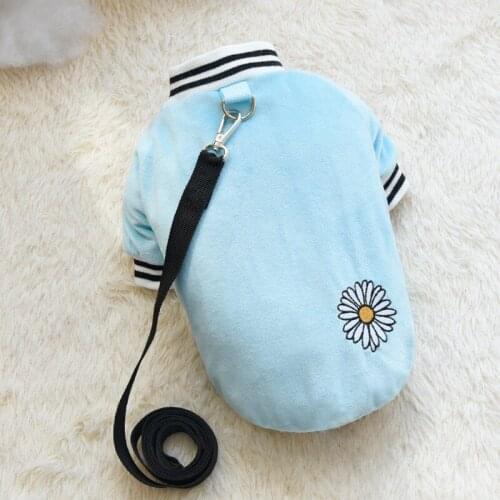 Spring Autumn Summer Dog Harness Clothes Hoodies Puppy Yorkshire Pomeranian Bichon Poodle Schnauzer Corgi Pet Dog Clothing Lead