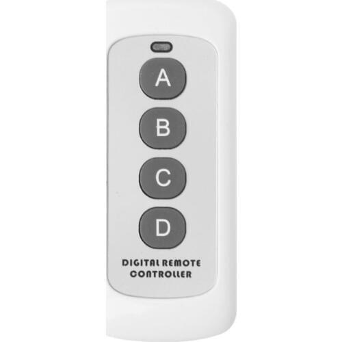 Remote Control Light Switch 433MHz 4-Channel Learning Code Transmitter Wireless Key Fob Garage Door Opener