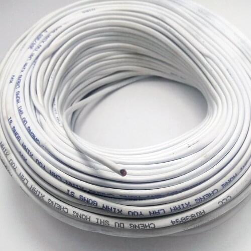 2 pin red and blue 0.2mm RVV electrical wire copper core