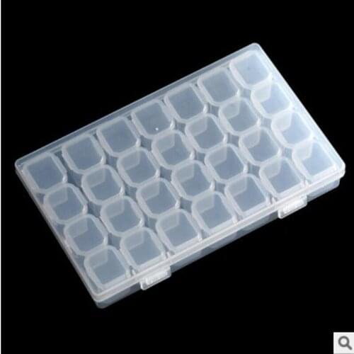 28 Lattices Dismountable Diamond Embroidery Accessories diamond painting Tool Box Cross Stitch Cases Storage Organizer Home