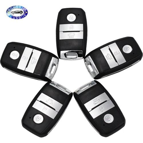 5 PCS, New Replacement Shell Smart Car Remote key Shell Case 3 Button Fob for Kia K3 K5 + Uncut Blade