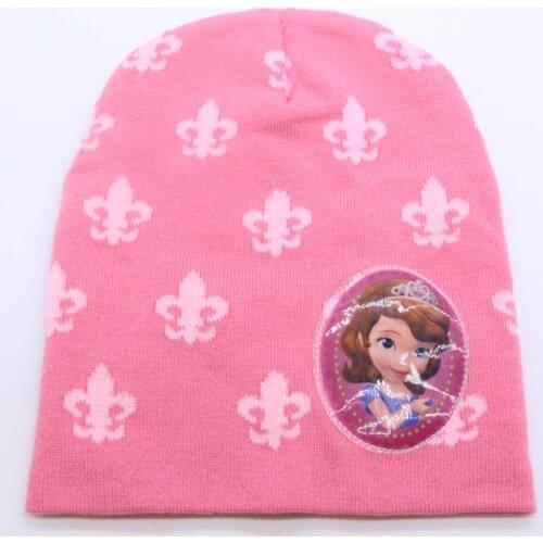 Baby Kids 2019 Winter Warm Hat Sofia Princess Cartoon Character Printed