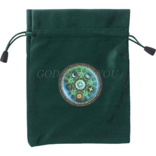 Velvet Tarots Storage Bag Mystical Divination Rune Cards Bag Board Game Dice Bag Drop Shipping