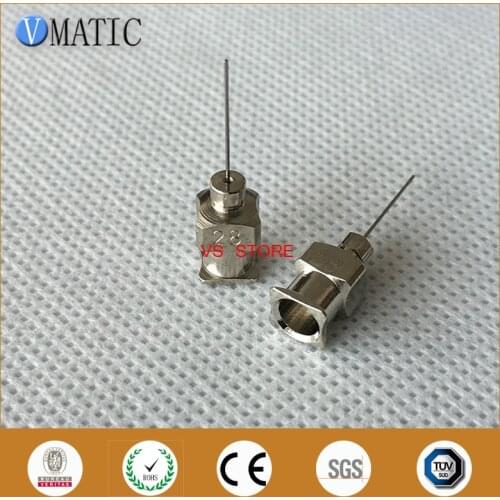 Free Shipping 0.5 Inch Tip Length 28G All Metal Tips Blunt Stainless Steel 12Pcs Dispensing Syringe Needle Tips 1/2 Inch