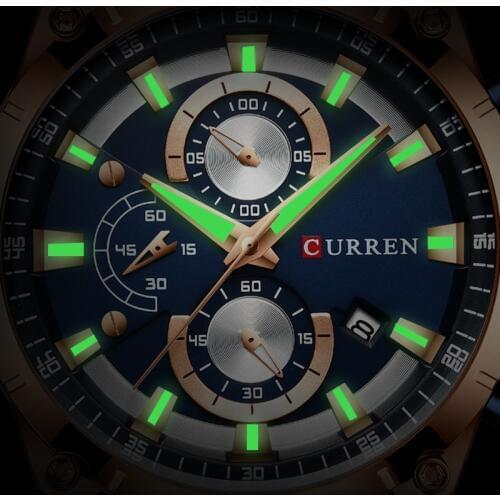 CURREN Men Watch Top Brand Luxury Fashion Quartz Mens Watches Steel Waterproof Wrist Watch Male Chronograph Relogio Masculino