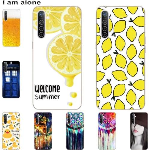 I am alone Phone Case For OPPO Realme Narzo 10 10A Realme Q U1 X2 XT Fashion Color Cute Cartoon Printed Paint Mobile