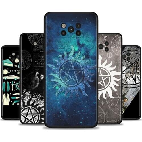 Phone Cover for Xiaomi Poco X3 NFC F3 M3 X3 Pro F1 F3 GT Black Silicon TPU Case Coque Supernatural TV Show