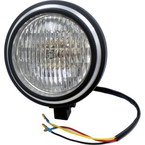 5.5" Motorcycle Black H4 Bullet Headlight Lamp For Harley Bobber Chopper Cafe Racer Custom