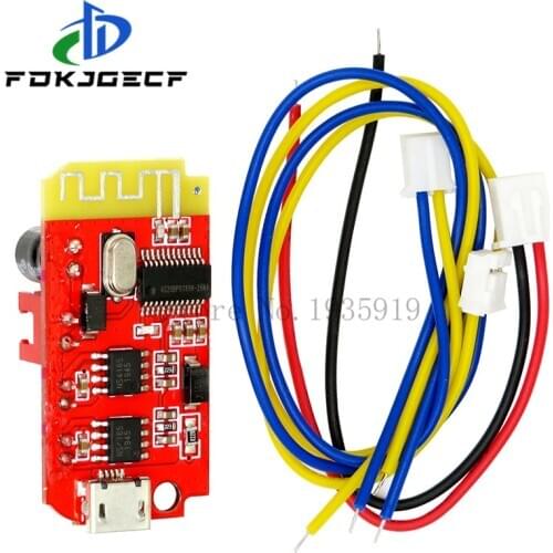 CT14 Micro 4.2 Stereo Bluetooth Power Amplifier Board Module 3.7v 5VF 5W+5W Mini with Charging Port for Refitting Idle Sound Box