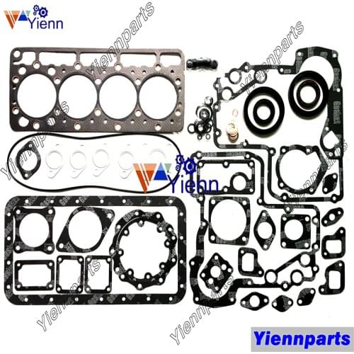 For Kubota V1100 Overhual Gasket Kit With Head Gasket Skid Loader Excavator AICHI SP090 Tractor Diesel Engine Repair Parts