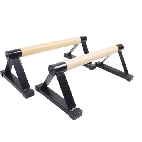 Indoor Fitness lorn Triangle Wood Push-Up Stand Home Push Ups Frame Outdoor Small Handstand Parallel Rod Wooden Handle Support
