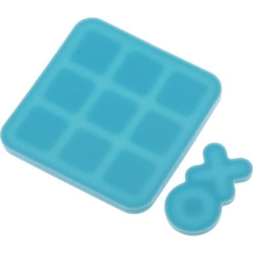 Handmade Tic Tac Toe Game with Board Resin Mold Classic Game Fun Resin Mold Kit 85LF