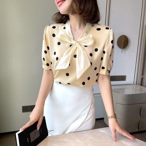 Блузки в горошек Inbox China At AliExpress