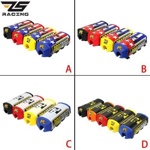 ZS Racing Pro Taper 2.0 Square Handlebar Bar Pad Fat Bar Pad Chest Protector Cross Bar fit 1-1/8 handle bar motorcycle Dirt bike