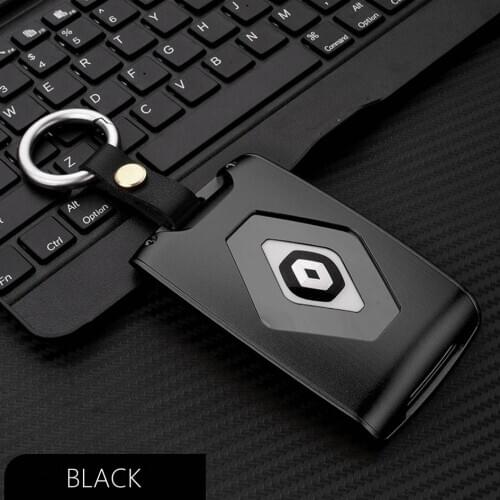 LUNASBORE Auto Key protect Aluminum Car key cover case protector holder for Renault koleos Kadjar Keychain Keys With Key Rings