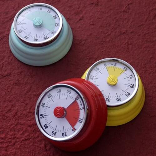 Kitchen Cooking Baking Countdown Magnetic Teaching Mechanical Reminder Timer Alarm Clock Mechanical Cooking Countdown Timer