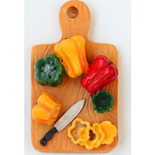 Magnets Aimant Fridge Magnets Ima de Geladeira 3D Simulation Vegetables Resin Magnetic Refrigerator Stickers Calamite da Frigo