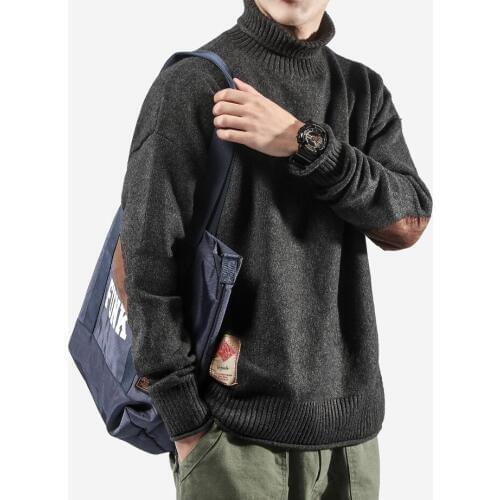 Men Knitted Sweater Thicken Warm Pullover Tops Long Sleeve Winter Turtleneck For Male Autumn Winter Clothing F56