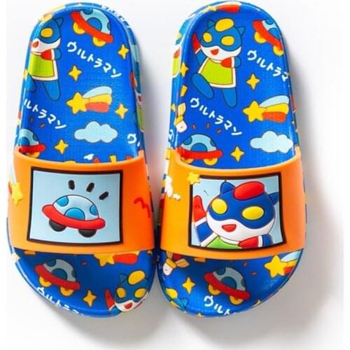 New Arrivals 2021 Summer Shoes Kids Slippers for Girls Boys Cartoon Printed Slides Home Outdoor Children Baby Slippers Soft Sole