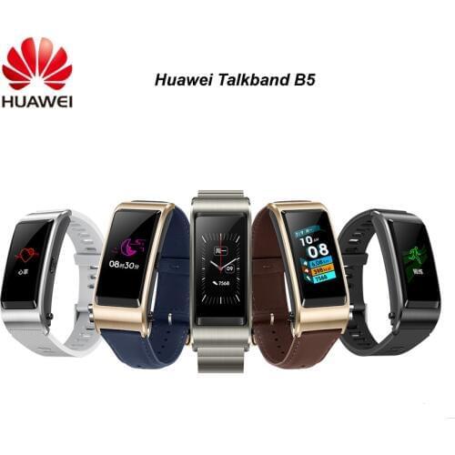 Original Huawei TalkBand B5 Talk Band Smart Bracelet Wearable Sports Bluetooth Wristbands Touch AMOLED Screen Call Earphone Band