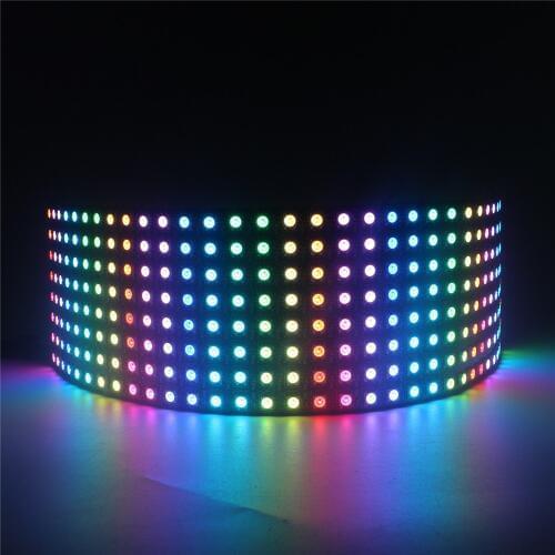 Ws2812b Rgb Led Strip 5v Panel Screen 8*8 16*16 8*32 Pixels Ws2811 Ws2812 Ws2812b Addressable 5050 Rgb Digital Flexible Panel