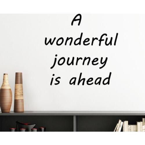 Happiness Courage Word Inspirational Quote Sayings Silhouette Removable Wall Sticker Art Decals Mural DIY Wallpaper Room Decal