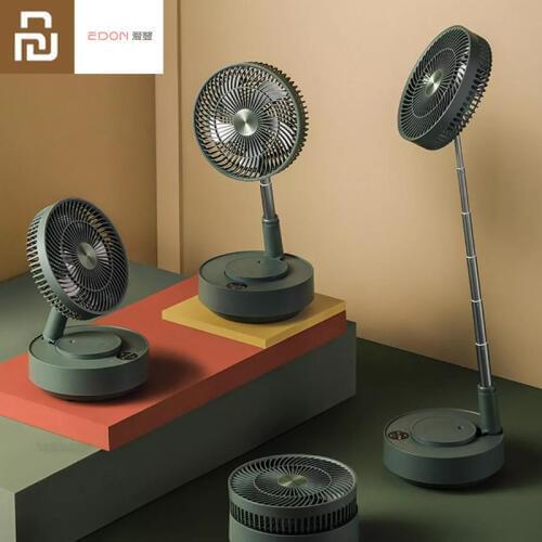 Youpin EDON Telescopic Folding Electric Fan Floor Desktop Pedestal Fan Remote Control Charging Large Home Office With Humidifier