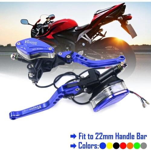 Brake Master Cylinder Clutch Hydraulic Fuel Tank Moto Lever 22mm for K1200R Honda GROM DIO Repsol Motorcycle Fluid Reservior Set