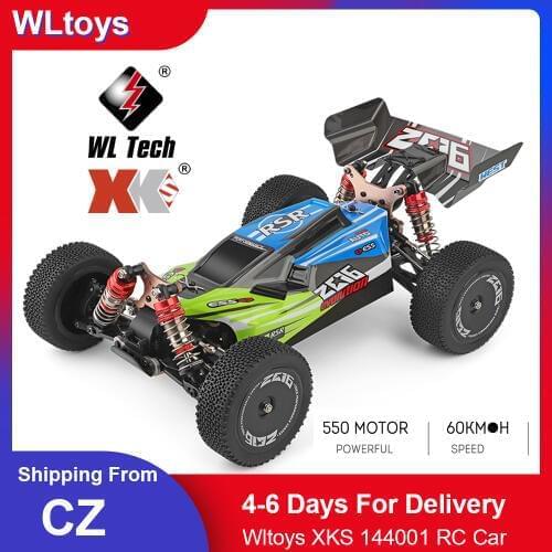 Wltoys XKS 144001 RC Car 60km/h High Speed 1/14 2.4GHz RC Buggy 4WD Racing Off-Road Drift Car RTR Toys Kid