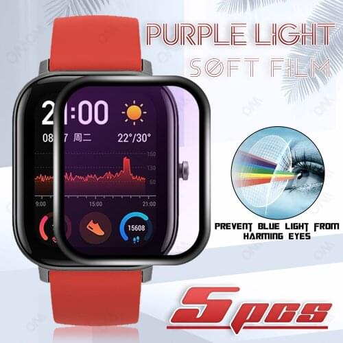 Anti-blue light Screen Protector Film For Xiaomi Amazfit GTS GTS 2 GTS2 GTS2E GTS 2E Smart Watch Protective Cover (Not Glass)