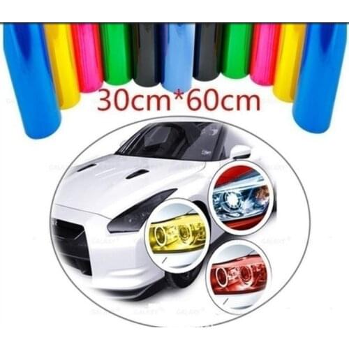 1 Pcs PVC 60x30cm Car Light Vinyl Film Auto Headlight Taillight Tint Vinyl Sheet Sticker Exterior Accessories