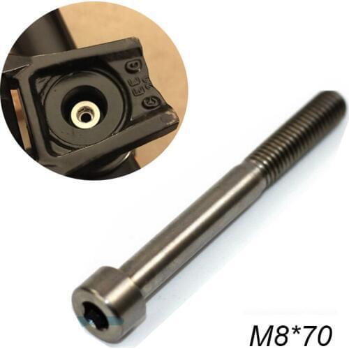 1 pcs Ultralight M8x70 Titanium Alloy Hollow Bicycle Headset Cap Bolt For BROMPTON BMX Bike Stem Screw Bicycle Parts