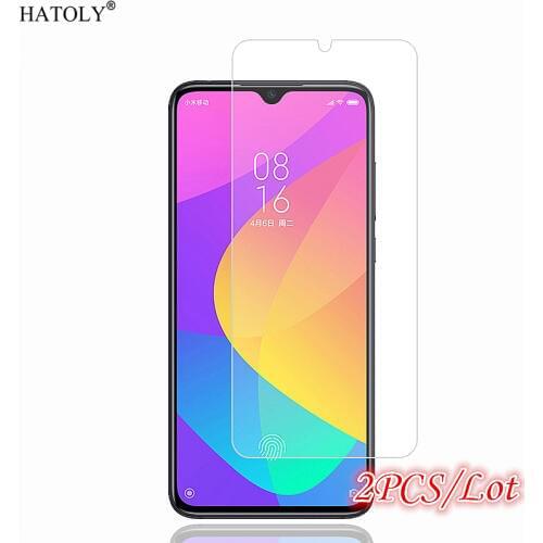 2Pcs For Glass Xiaomi Mi A3 Lite Screen Protector For Xiaomi Mi A3 Lite Tempered Glass HD Protective Phone Film Glass Mi A3 Lite
