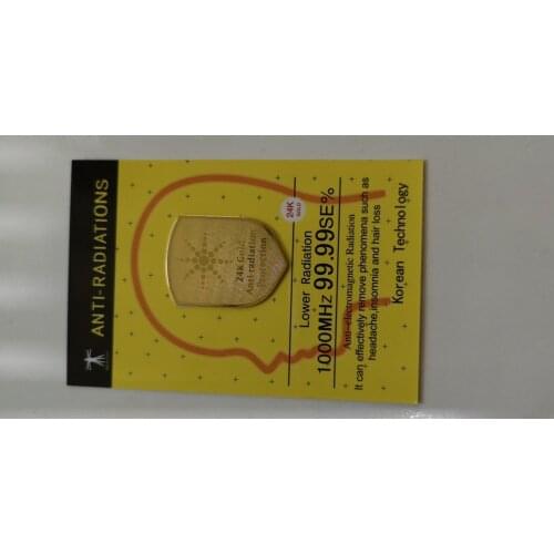 2021new manufacturer wholesale Mobile Phone Anti Radiation Stickers 24K gold RadiSafe 3G | 4G 5G EMR-F-P Protection 5pcs/lot