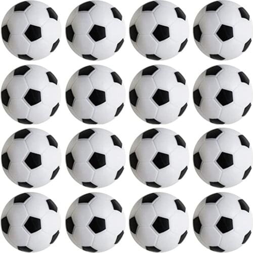 8/10pcs 32mm Resin Table Soccer Footballs Game Replacement Official Tabletop Game Football Balls Indoor Black White Soccer Gifts
