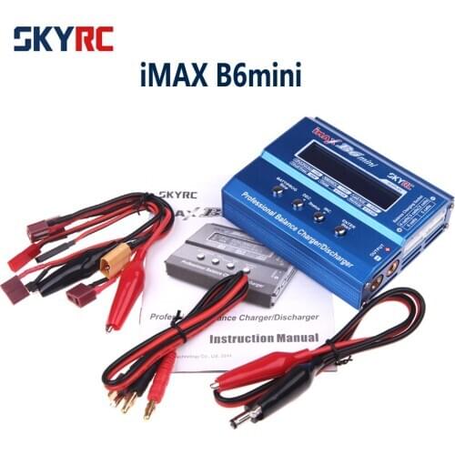 SKYRC IMAX B6 Mini 60W 6A RC Battery Balance Charger Discharger for 1-6s LiPo LiFe LiIon LiHv 1-15s NICD/NIMH 2-20V PB