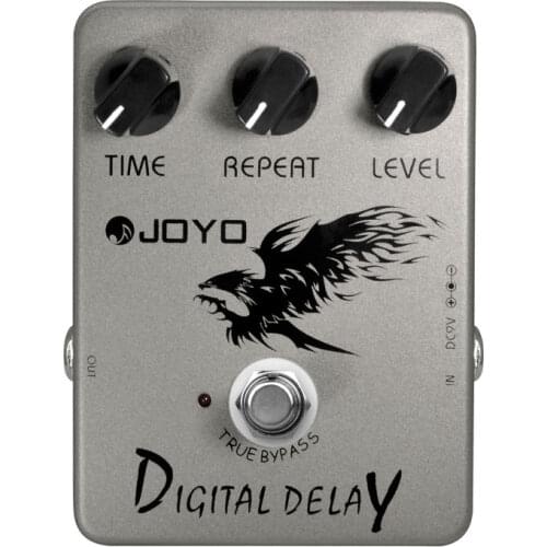 JOYO JF-08 Digital Delay Effect Pedal for Electric Guitar And Bass Delay Time Range 25ms-600ms True Bypass Guitar Accessories