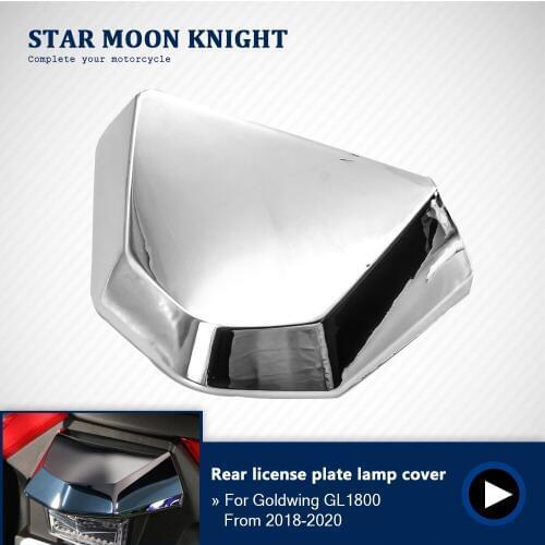 Rear license plate lamp cover decoration chrome fittings For Honda Goldwing GL1800 GL 1800 F6B GL1800 2018 2019 2020