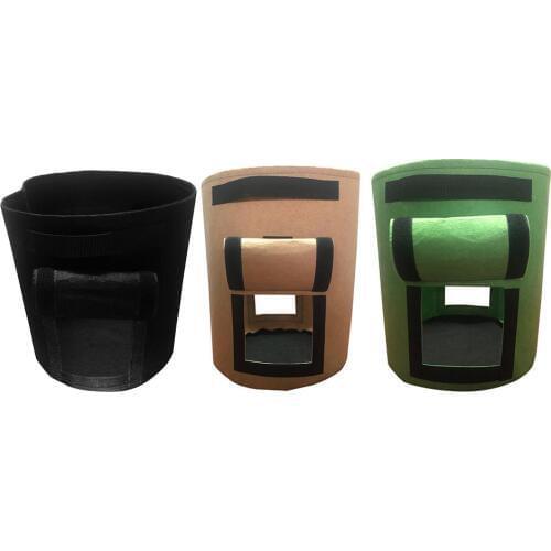 DIY Flower Bag Potato Cultivation Plastic Flowerpot Tomato Planting Container Thickened Gardening Supplies Double Clamshell-Type