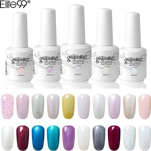 Elite99 15ml Gel Varnish Nail Polish Pure Color UV Hybrid Nail Art Manicure Gel Polish Vernis Semi Permanent Gel Nail Polish