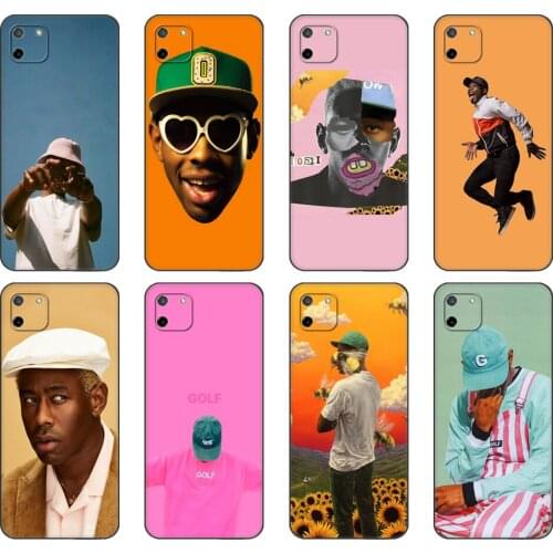 Black tpu Case For OPPO Realme C11 C20 C21 Case Back Cover Bumper the creator Pop Rap Singer tyler creator
