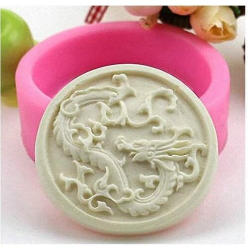 Chinese Dragon Soap Mold - Chinese Zodiac Sign Silicone Mold for Handmade Bath Bomb, Lotion Bar