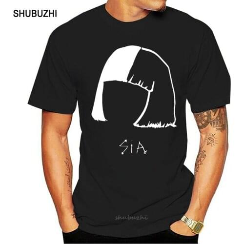 Sia T Shirt Music 100% Cotton Unisex Sia T Shirt Sia Kate Isobelle Furler Tee Cool Casual Pride T Shirt Men Unisex New Fashion