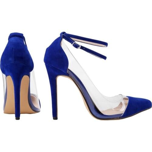 LOSLANDIFEN Womens Leather VELVET Mary Jane High Heels Corset Pointed Toe Party Pumps Ladies Wedding Shoes Size US5-10