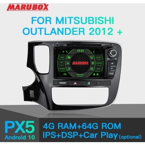 MARUBOX Car DVD Player For Mitsubishi Outlander 2012 -2018 Android 10 GPS Car Radio Audio Auto 8 Cores 64G, IPS, DSP, DVD KD8086