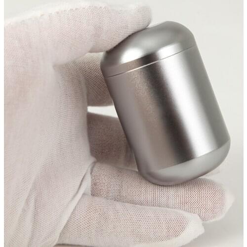 Metal Stainless Steel Tea Caddy Portable Travel Mini Canister Creative Gift Tea Box